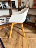11 witte kuipstoelen - eetkamer stoelen, Huis en Inrichting, Stoelen, Ophalen, Kunststof, Wit, Zo goed als nieuw