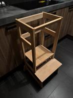 Hout Leertoren klimtoren keukenhulp houten montessori, Ophalen, Zo goed als nieuw