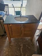 wastafel, Huis en Inrichting, Badkamer | Badkamermeubels, Ophalen, Gebruikt, 100 tot 150 cm, 50 tot 100 cm