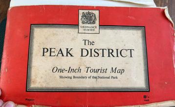 ORDNANCE SURVEY THE PEAK DISTRICT ONE -INCH TOURIST MAP beschikbaar voor biedingen