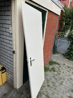 Witte deur - 201x85 cm, Doe-het-zelf en Verbouw, Deuren en Horren, Ophalen, Gebruikt, 80 tot 100 cm, Buitendeur