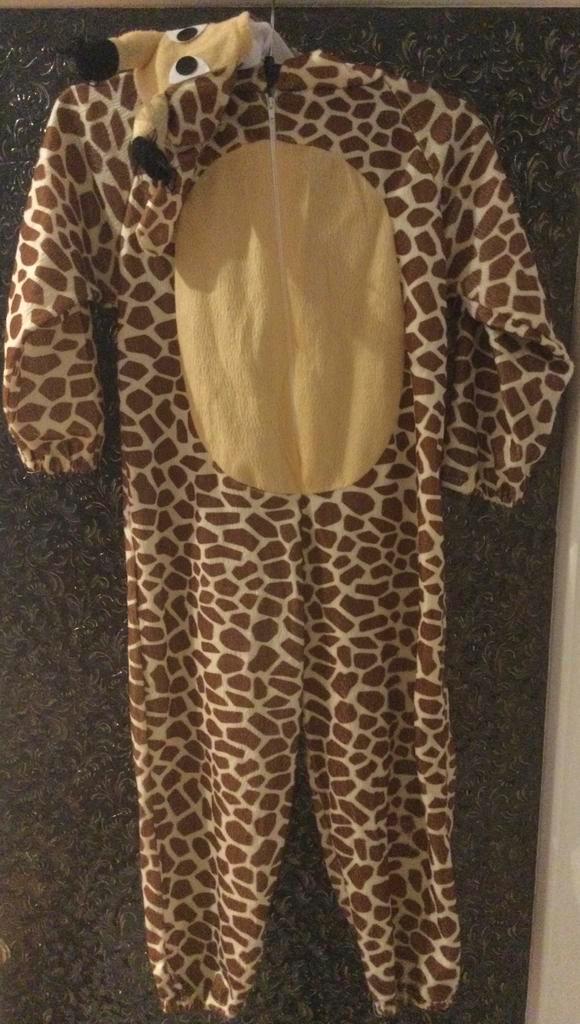 ZGAN. Carnaval Giraffe pak voor ca 5-6 jaar. Lengte ca 90cm, Kinderen en Baby's, Carnavalskleding en Verkleedspullen, Zo goed als nieuw