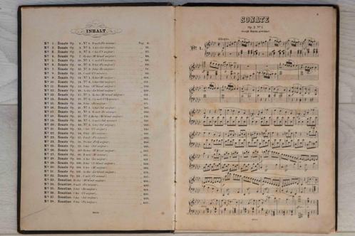 (nr.83) Sonaten für Pianoforte von L. van Beethoven, Muziek en Instrumenten, Bladmuziek, Gebruikt, Artiest of Componist, Klassiek
