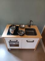 Kinder keukentje inclusief toebehoren, Kinderen en Baby's, Ophalen of Verzenden, Gebruikt, Hout, Speelkeuken