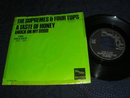 The Supremes & Four Tops  A Taste Of Honey Knock On My Door, Cd's en Dvd's, Vinyl Singles, Gebruikt, Single, R&B en Soul, 7 inch