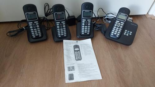 Gigaset AL285 Siemens. Draadloos bellen. Basisstation + 3 ha, Telecommunicatie, Vaste telefoons | Handsets en Draadloos, Gebruikt