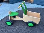 Houten loop bakfiets - Van Dijk Toys, Ophalen, Zo goed als nieuw, Rij- of Hobbelspeelgoed