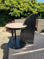 Vintage Design Bijzettafel, Minder dan 55 cm, Design jaren 80, Metaal of Aluminium, Zo goed als nieuw