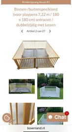 Speelkleed grondbox/playpen - Antraciet Binnen/Buiten, Ophalen, Gebruikt, Rechthoekig, Boxkleed