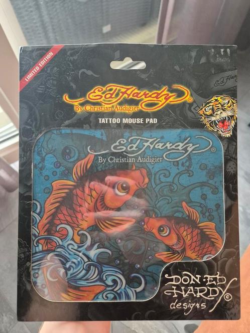 Ed Hardy Fishes Tattoo Mouse Pad - Nieuw & Limited Edition, Computers en Software, Muismatten, Nieuw, Ophalen of Verzenden