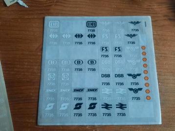 LEGO Trein Stickers Jaren 80 - Zeldzaam! beschikbaar voor biedingen