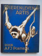 Verkadealbum Dierenleven in Artis 1939, Ophalen of Verzenden, Gelezen, A.F.J. Portielje, Plaatjesalbum