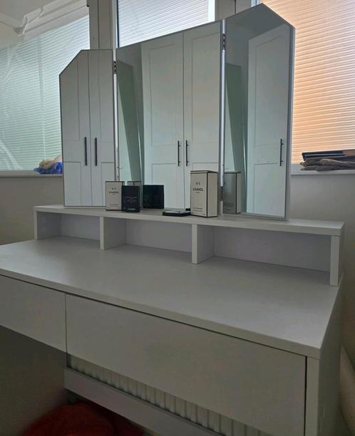 Make-up Kaptafel incl. Spiegels, Huis en Inrichting, Tafels | Kaptafels, Zo goed als nieuw, Minder dan 100 cm, 50 tot 100 cm, Hout
