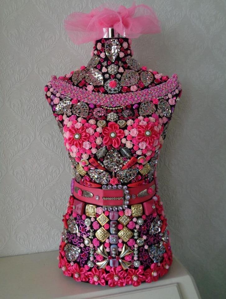 Torso Vrouw Roze Nr UVK 10, Huis en Inrichting, Woonaccessoires | Wanddecoraties, Nieuw, Ophalen