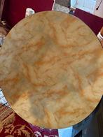 Marokkaanse Marmerenlook Salontafel - Amsterdam, Huis en Inrichting, Overige materialen, Gebruikt, Rond, Tot twee personen