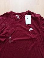 Nike crew tshirt bordeaux rood maat L, Maat 52/54 (L), Nike, Nieuw, Ophalen of Verzenden