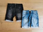 2 x Korte spijkerbroeken, Jack & Jones (176/XS), Blauw, W32 (confectie 46) of kleiner, Ophalen of Verzenden, Zo goed als nieuw