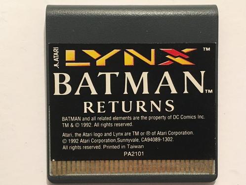 Atari Lynx | Batman Returns, Spelcomputers en Games, Games | Atari, Zo goed als nieuw, Atari Lynx, Vechten, 1 speler, Vanaf 7 jaar