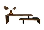 Nieuw| TV-meubel HSM | mangohout & metaal | flexibel design, Ophalen, 100 tot 150 cm, Nieuw, Metaal