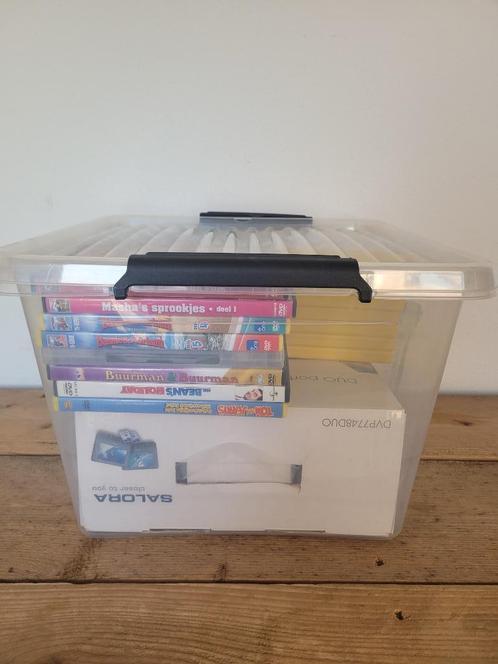 Dubbele draagbare DVD speler Salora, Audio, Tv en Foto, Dvd-spelers, Zo goed als nieuw, Dvd-speler, Overige merken, Ophalen