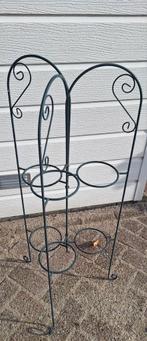 Plantenrek, plantenstandaard, groen metaal., Tuin en Terras, Tuinwanddecoratie, Ophalen of Verzenden