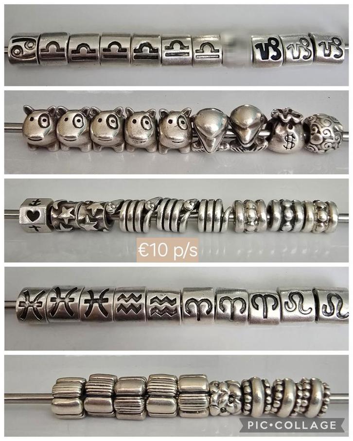 Schitterende originele zilveren Pandora bedels, Sieraden, Tassen en Uiterlijk, Bedels, Zo goed als nieuw, Pandora, Zilver, Ophalen of Verzenden