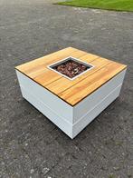 Cosipure white frame teak vuurtafel, Tuin en Terras, Ophalen, Nieuw