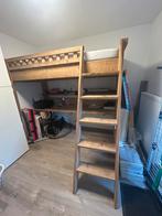 Hoogslaper steigerhout, Huis en Inrichting, Slaapkamer | Stapelbedden en Hoogslapers, Ophalen, Hoogslaper, Eenpersoons, Zo goed als nieuw