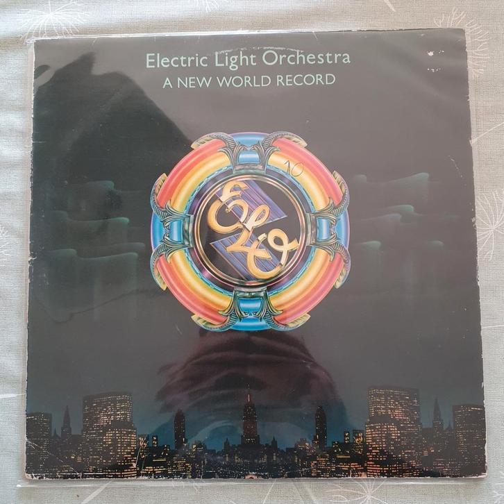 Electric Light orchestra a new world record lp, Cd's en Dvd's, Vinyl | Rock, Gebruikt, Poprock, 12 inch, Ophalen of Verzenden