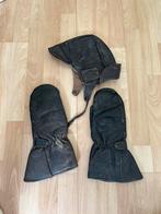 Lederen muts en handschoenen Solex, Fietsen en Brommers, Brommers | Solex, Ophalen of Verzenden, Gebruikt