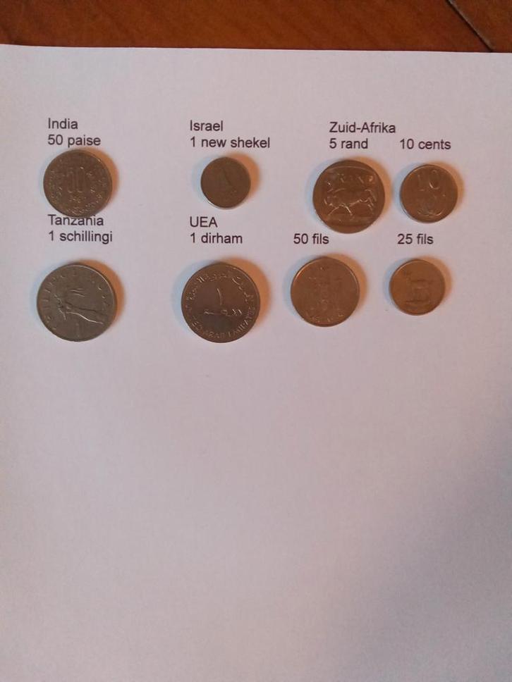 Diverse munten collectie, Postzegels en Munten, Munten | Europa | Niet-Euromunten, Losse munt, Overige landen, Ophalen of Verzenden