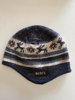 Muts van Barts blauw/ grijs.  wol, binnenkant fleece, Kleding | Heren, Mutsen, Sjaals en Handschoenen, Verzenden, Zo goed als nieuw