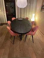 Eethoek tafel en 6 stoelen, Huis en Inrichting, Tafels | Eettafels, Ophalen, 200 cm of meer, Zo goed als nieuw, Vijf personen of meer