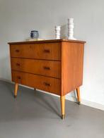Vintage teakfineer ladekastje uit Zweden, Ophalen, Scandinavisch design, Gebruikt, Geen