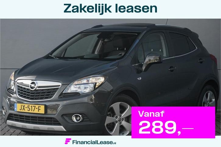 Opel Mokka 1.4 T Innovation 140PK Automaat Leder Schuifdak C, Auto's, Opel, Bedrijf, Lease, Financial lease, Mokka, ABS, Achteruitrijcamera