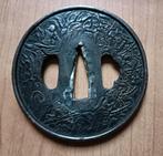 KoperenTsuba voor Katana japans zwaard, Antiek en Kunst, Ophalen of Verzenden