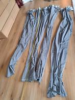 3 paar grijze Ikea rail gordijnen (Hilja) 255 cm hoog, Ophalen, Zo goed als nieuw, 100 tot 150 cm, 200 cm of meer