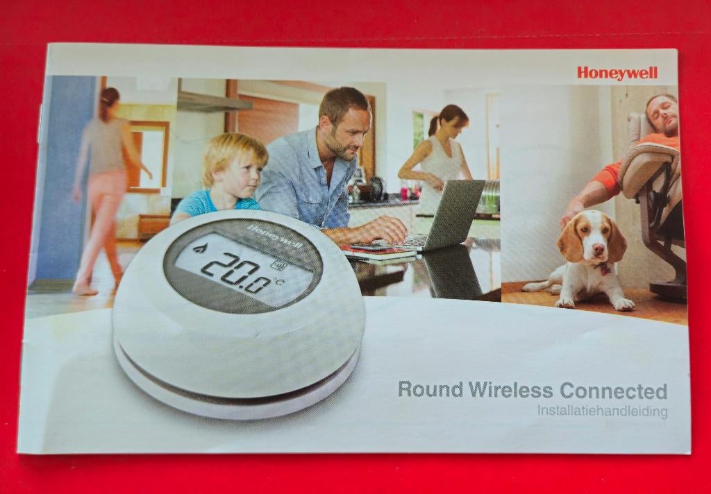 Honeywell Home Round draadloze aan/uit thermostaat, Verzenden, Slimme thermostaat, Gebruikt