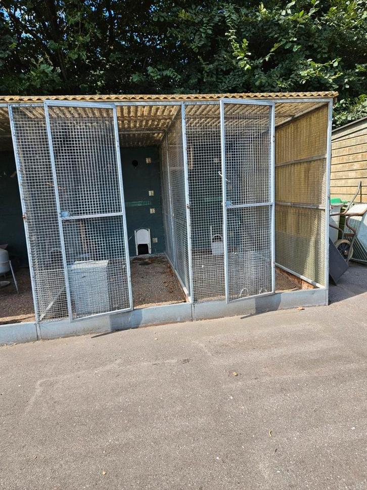 Vogel volière, Dieren en Toebehoren, Vogels | Hokken en Kooien, Zo goed als nieuw, Volière, Aluminium, Ophalen