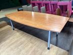 Grote Vergadertafel TON, kersen-zilver 240x120cm Hoogte vers, Ophalen of Verzenden, Gebruikt