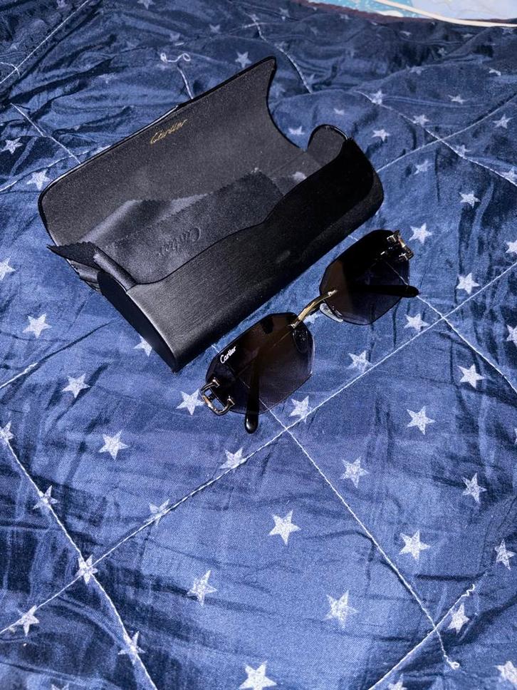 Cartier Model C Zonnebril - Zilver/Donkergrijs, Sieraden, Tassen en Uiterlijk, Zonnebrillen en Brillen | Heren, Zo goed als nieuw