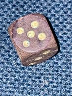 Vintage Houten Dobbelsteen, Ophalen of Verzenden, Gebruikt, Overige typen