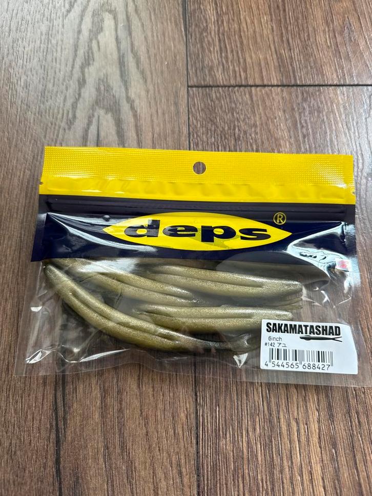 Deps Sakamata Shad 6 inch (ca. 15 cm) Ayu, Watersport en Boten, Hengelsport | Roofvissen, Overige typen, Ophalen of Verzenden