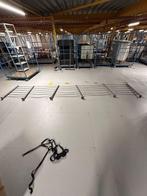 Stalen hekwerk 5 meter lang 1 meter hoog, Ophalen, Gebruikt, IJzer, Spijlenhekwerk