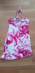 Roze gebloemde jurk maat M halterjurk, Maat 38/40 (M), Maille Demoiselle, Ophalen of Verzenden, Roze