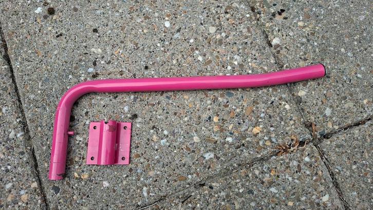 Zadelsteun roze - wegdraaibaar, Dieren en Toebehoren, Paarden en Pony's | Overige Paardenspullen, Gebruikt, Overige soorten, Ophalen of Verzenden