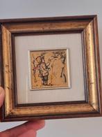 Zeldzaam 1960 echte 24kt goud folie schilderij, Antiek en Kunst, Kunst | Schilderijen | Klassiek, Ophalen of Verzenden