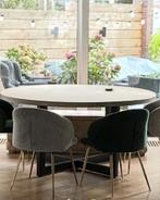 Eettafel rond, Ophalen, Gebruikt, 150 tot 200 cm, Rond
