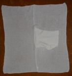 Rechthoekige gehaakte poncho met hoge gebreide col., Kinderen en Baby's, Ophalen of Verzenden, Gebruikt