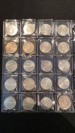 Zilveren 10tjes dubbele kop 25g/0.720, Ophalen of Verzenden, Koningin Juliana, 10 gulden, Zilver
